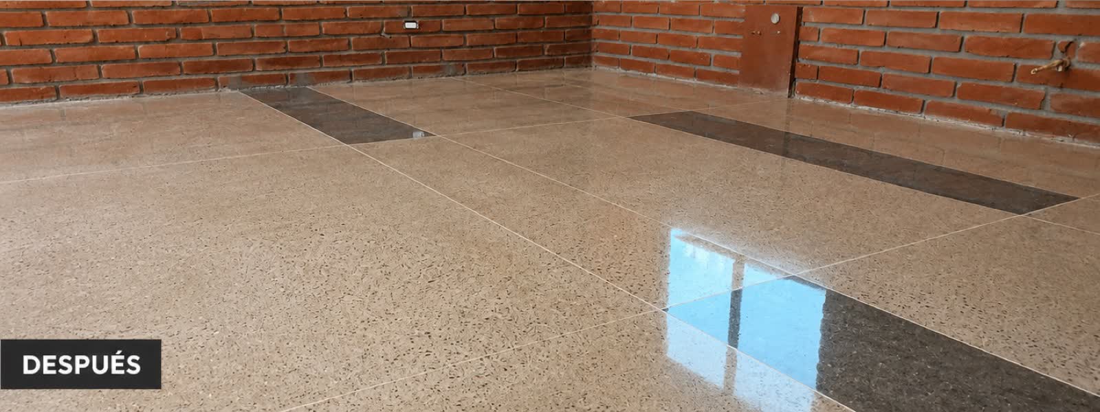 Piso decorativo tipo granito — después