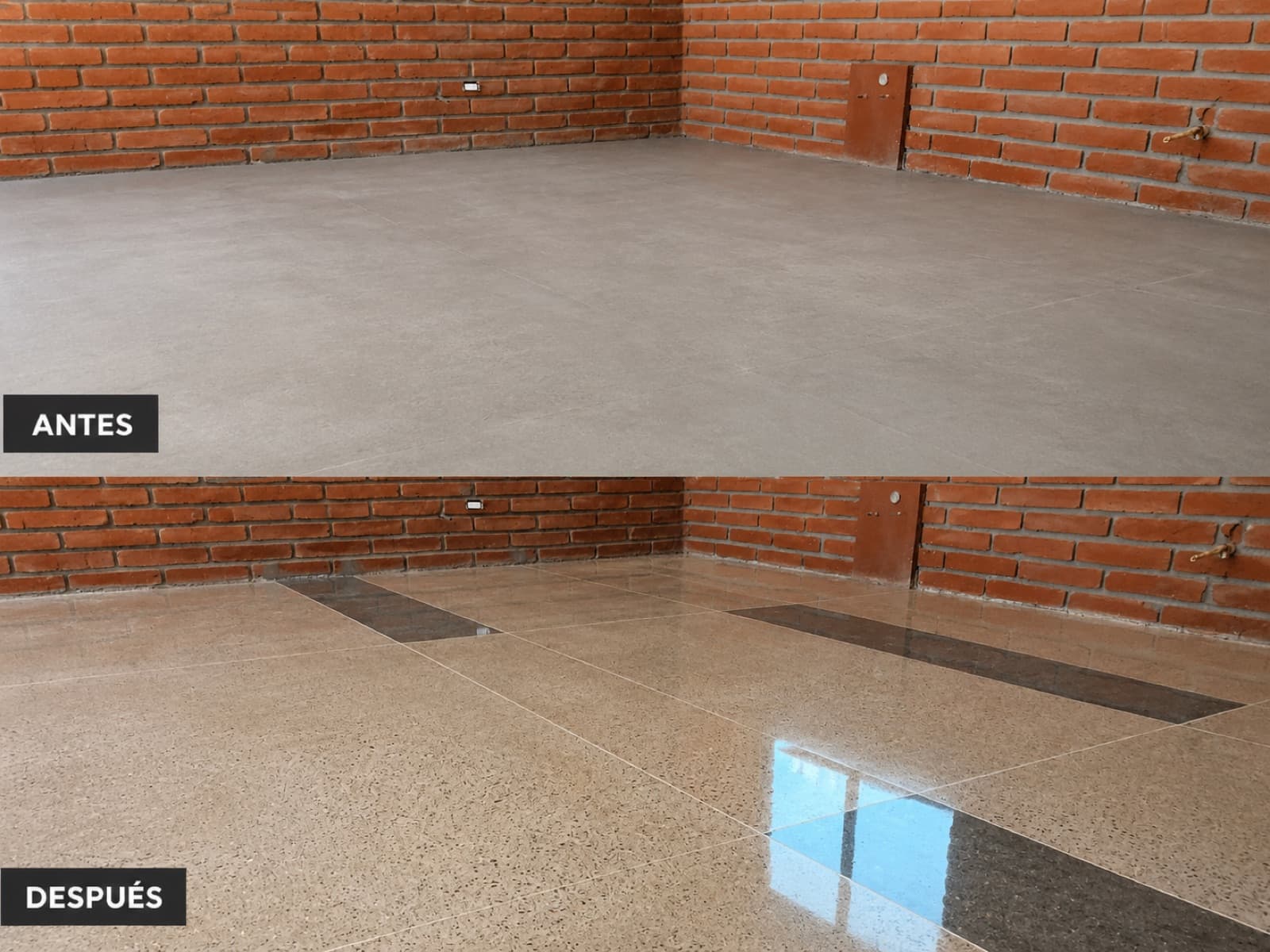 Piso decorativo tipo granito — Casa habitación campestre